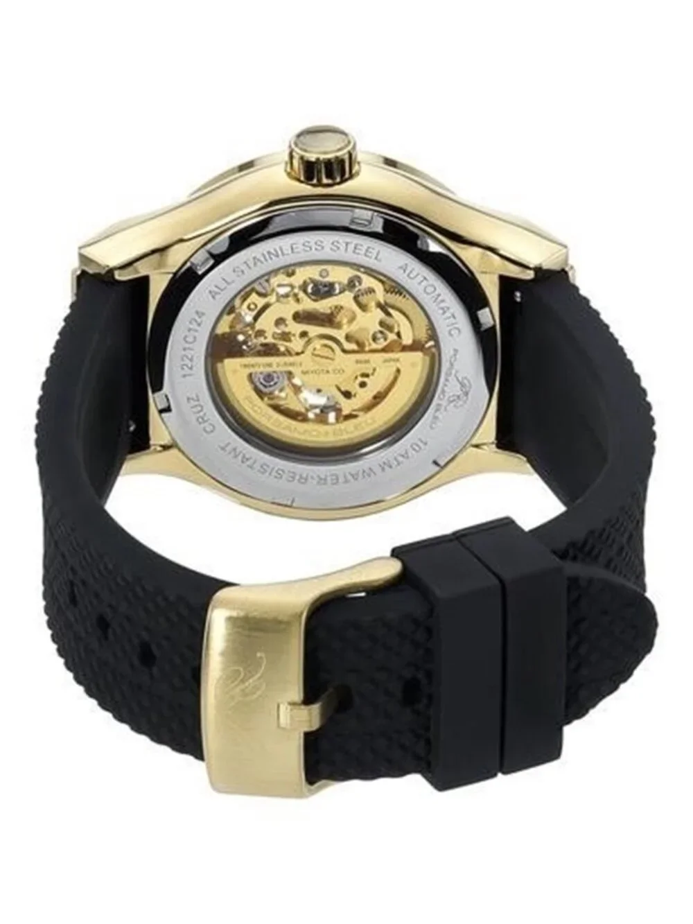 NWT Porsamo Bleu Cruz Automatic Gold Dial Men's Watch